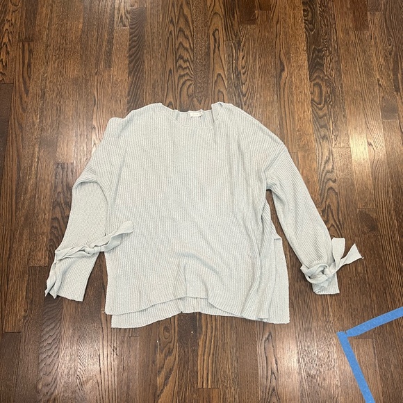 Lush Tie Sleeve Tunic Sweater - Picture 5 of 5